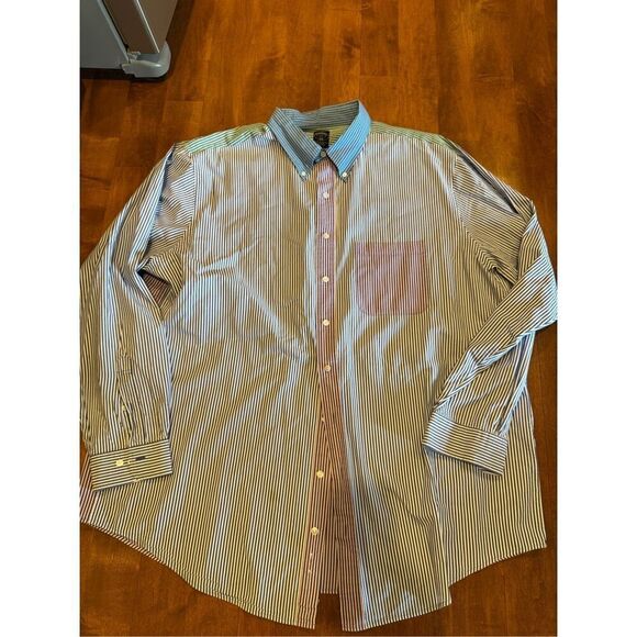 Men’s Brooks Brothers striped button-down shirt, size 2XLT - Picture 1 of 4